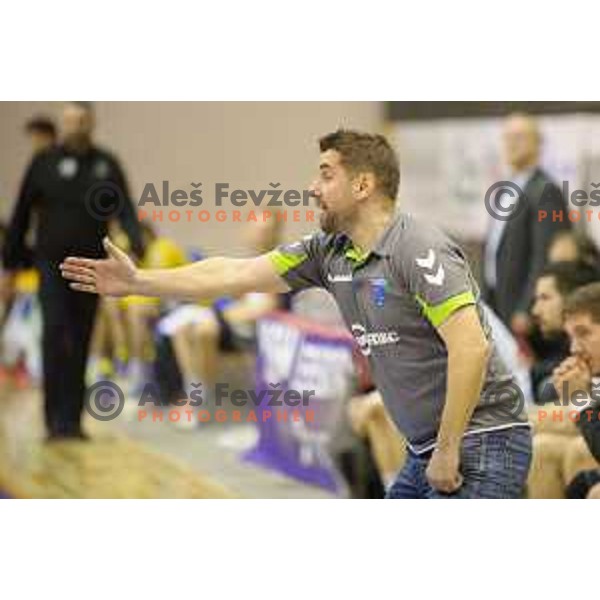 Robert Begus in action during handball match Maribor Branik - Riko Ribnica, 1. NLB Leasing liga, Maribor, Tabor Hall, 8.3.2015