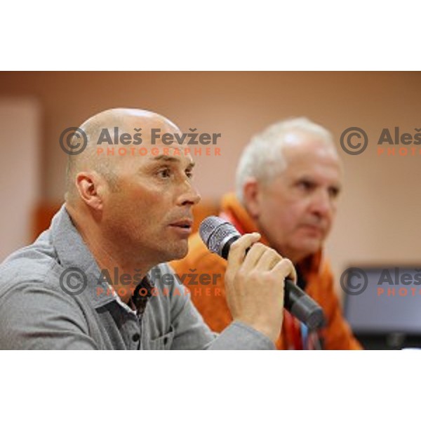 Team captain\'s meeting for AUDI FIS Ski World Cup Giant Slalom - 54.Vitranc Cup in Kranjska gora, Slovenia on March 13, 2015
