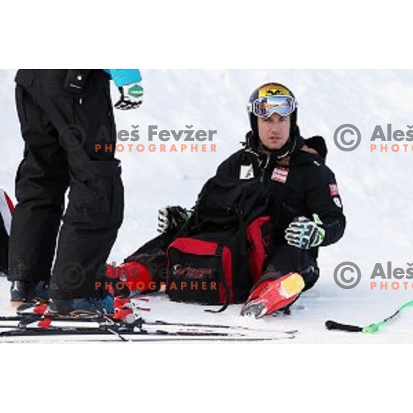 Marcel Hirscher (AUT), runner-up of AUDI FIS Ski World Cup Giant Slalom - 54.Vitranc Cup in Kranjska gora, Slovenia on March 14, 2015