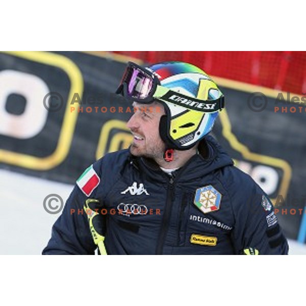 Course inspection before first run of AUDI FIS Ski World Cup Giant Slalom - 54.Vitranc Cup in Kranjska gora, Slovenia on March 14, 2015
