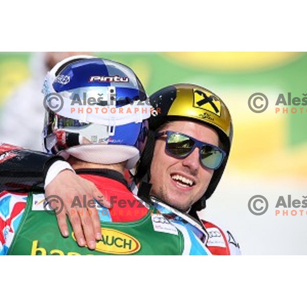 Marcel Hirscher (AUT), runner-up of AUDI FIS Ski World Cup Giant Slalom - 54.Vitranc Cup in Kranjska gora, Slovenia on March 14, 2015