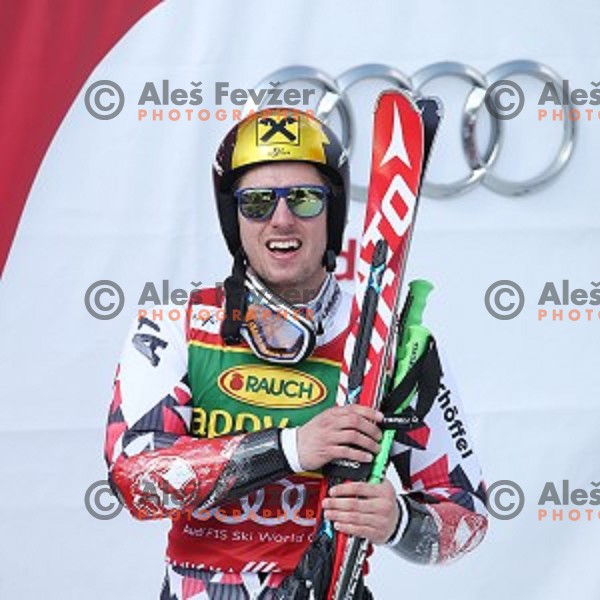 Marcel Hirscher (AUT), runner-up of AUDI FIS Ski World Cup Giant Slalom - 54.Vitranc Cup in Kranjska gora, Slovenia on March 14, 2015