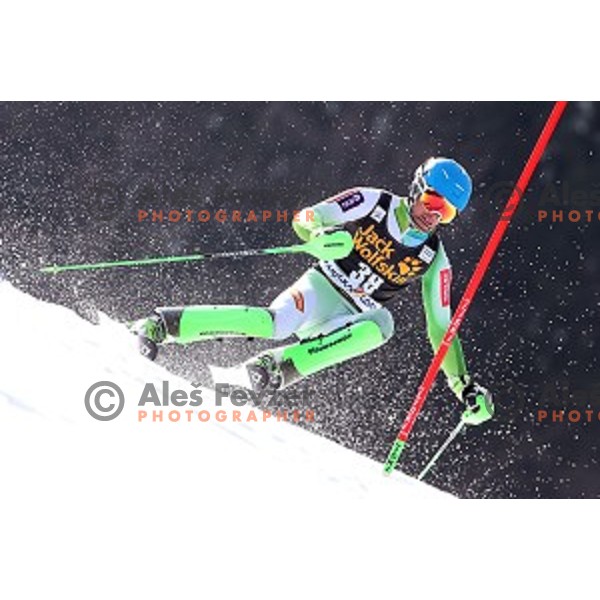 Matic Skube (SLO) at AUDI FIS Ski World Cup Slalom - 54.Vitranc Cup in Kranjska gora, Slovenia on March 15, 2015