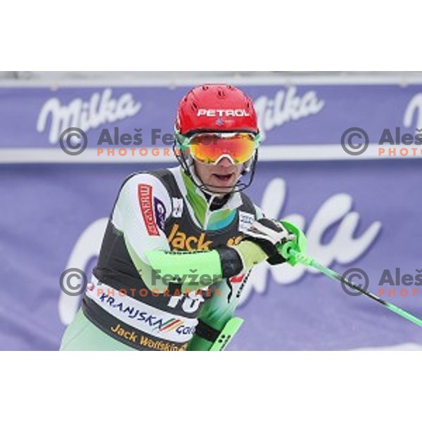 Miha Kuerner (SLO) at AUDI FIS Ski World Cup Slalom - 54.Vitranc Cup in Kranjska gora, Slovenia on March 15, 2015