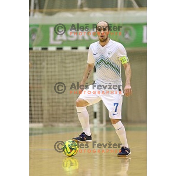 Igor Osredkar of Slovenia during futsal match Slovenia-Noreway in European Futsal Championships Qualifiers in group 5 in Tri Lilije, Lasko, Slovenia on March 18, 2015
