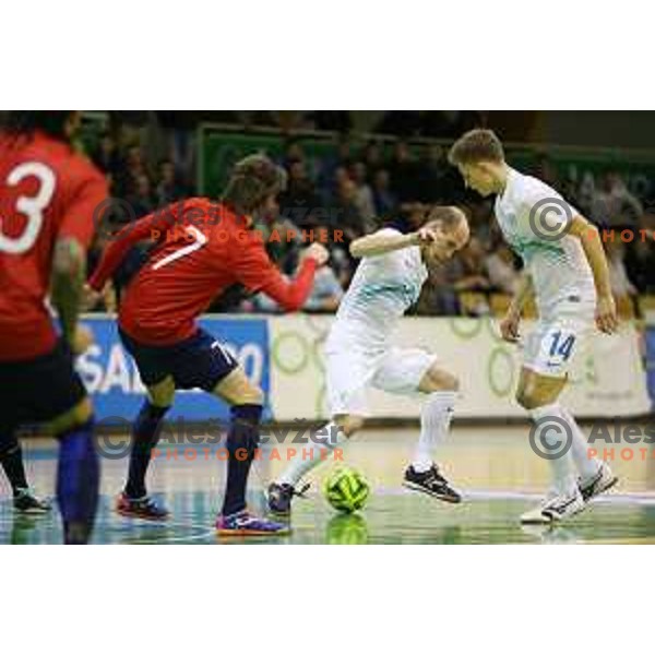 Igor Osredkar of Slovenia during futsal match Slovenia-Noreway in European Futsal Championships Qualifiers in group 5 in Tri Lilije, Lasko, Slovenia on March 18, 2015