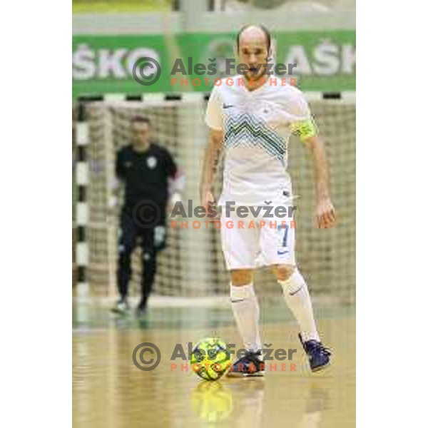 Igor Osredkar of Slovenia during futsal match Slovenia-Noreway in European Futsal Championships Qualifiers in group 5 in Tri Lilije, Lasko, Slovenia on March 18, 2015