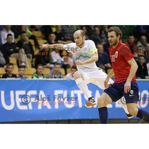 Igor Osredkar of Slovenia during futsal match Slovenia-Noreway in European Futsal Championships Qualifiers in group 5 in Tri Lilije, Lasko, Slovenia on March 18, 2015