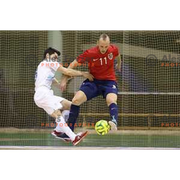Benjamin Melink of Slovenia during futsal match Slovenia-Noreway in European Futsal Championships Qualifiers in group 5 in Tri Lilije, Lasko, Slovenia on March 18, 2015
