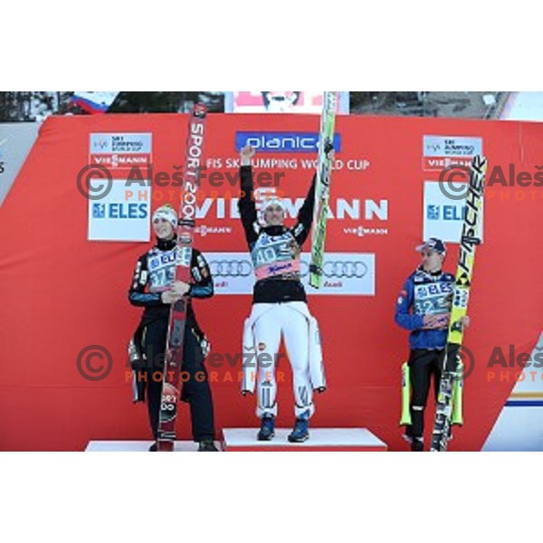 Peter Prevc of Slovenia, winner of Ski flying event during the Final of Ski jumping World Cup Planica, Slovenia on March 20, 2015