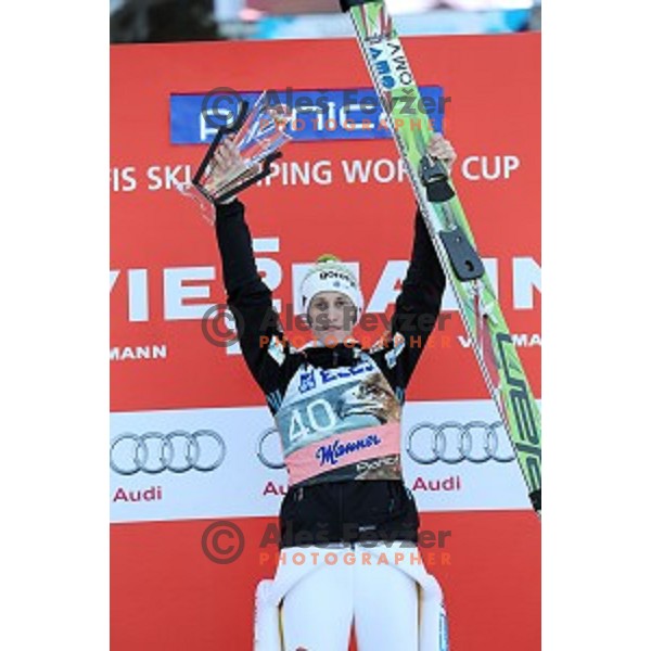 Peter Prevc of Slovenia, winner of Ski flying event during the Final of Ski jumping World Cup Planica, Slovenia on March 20, 2015