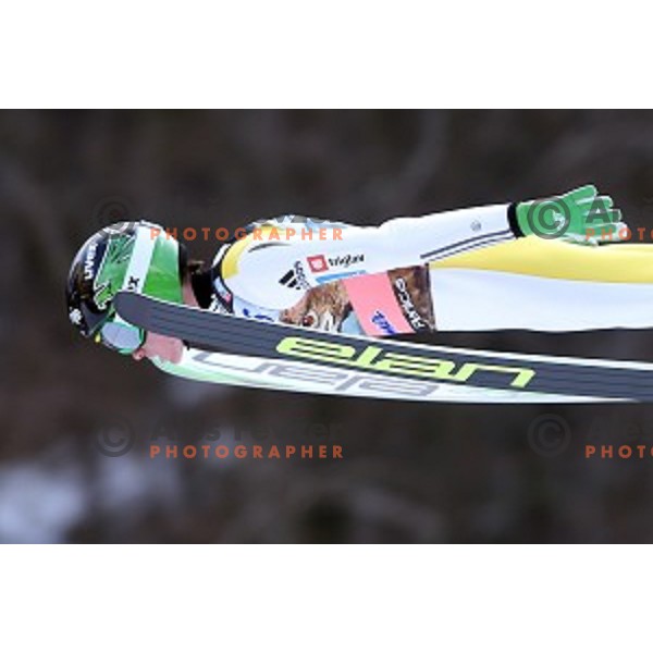 Peter Prevc of Slovenia, winner of Ski flying event during the Final of Ski jumping World Cup Planica, Slovenia on March 20, 2015