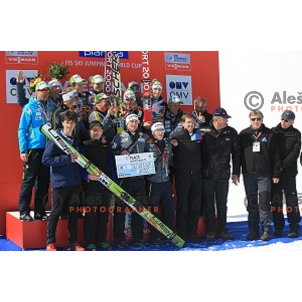 Team Ski flying competition during the Final of FIS Ski jumping World Cup in Planica, Slovenia on March 21, 2015
