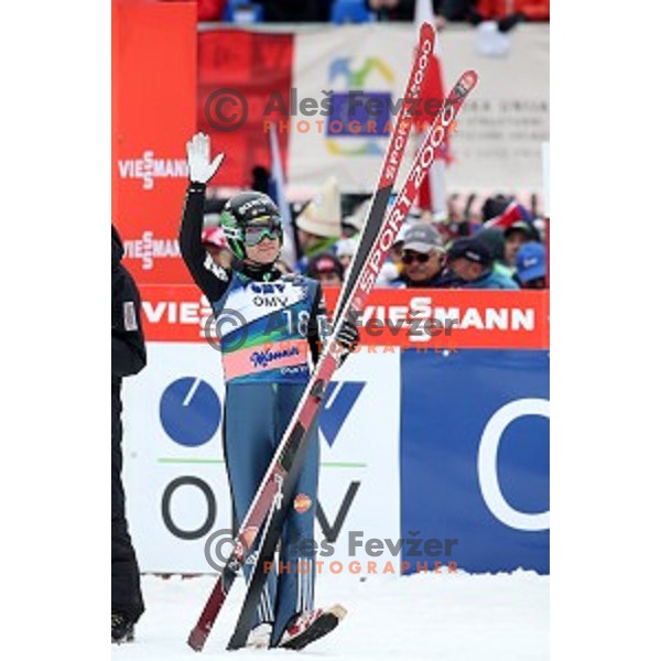 Jernej Damjan (SLO) at Ski flying competition during the Final of FIS Ski jumping World Cup in Planica, Slovenia on March 22, 2015