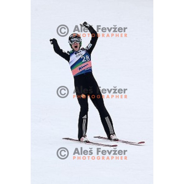 Jurij Tepes (SLO, winner of Ski flying competition during the Final of FIS Ski jumping World Cup in Planica, Slovenia on March 22, 2015