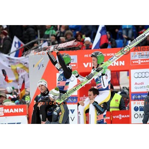 Peter Prevc of Slovenia at Ski flying competition during the Final of FIS Ski jumping World Cup in Planica, Slovenia on March 22, 2015