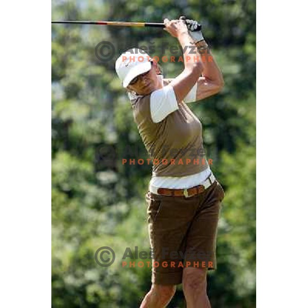 Marjeta Goebels at Castrol golf tournament played on Kings Golf course at Bled 2.8.2007. Photo by Ales Fevzer 