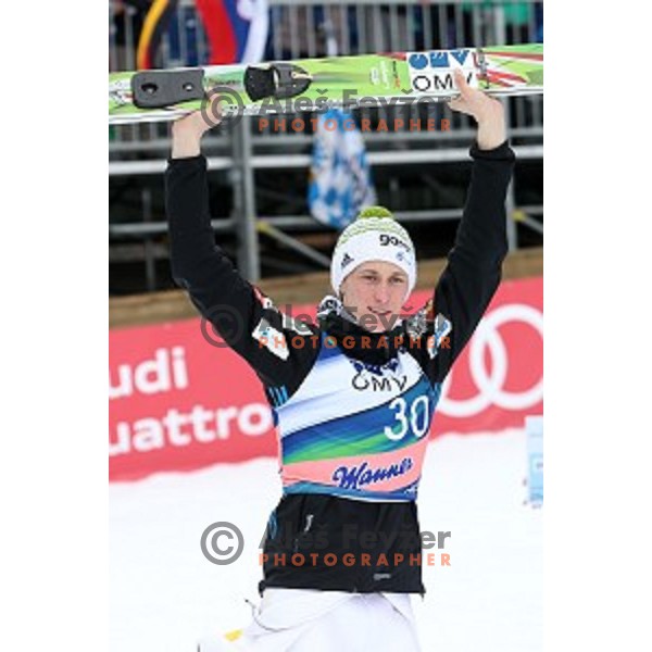Peter Prevc of Slovenia at Ski flying competition during the Final of FIS Ski jumping World Cup in Planica, Slovenia on March 22, 2015