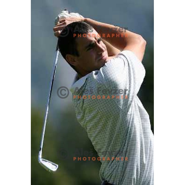 Miha Studen at Castrol golf tournament played on Kings Golf course at Bled 2.8.2007. Photo by Ales Fevzer 