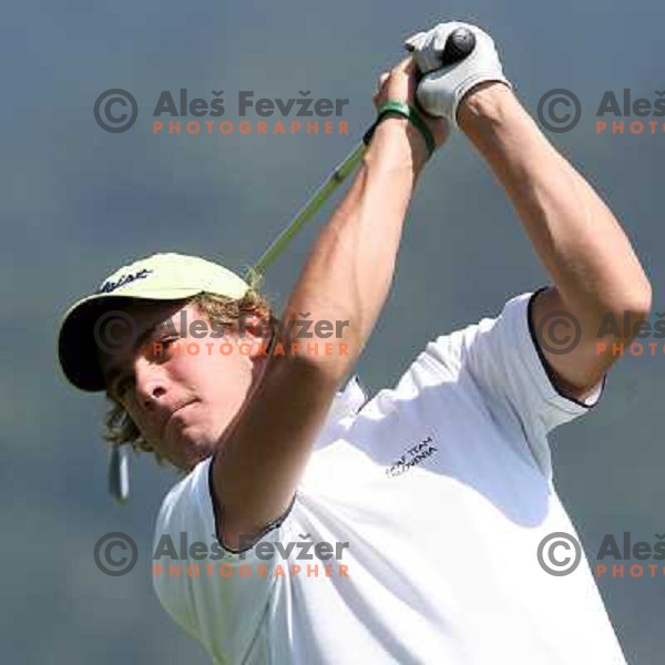 Jaka Vidmar at Castrol golf tournament played on Kings Golf course at Bled 2.8.2007. Photo by Ales Fevzer 