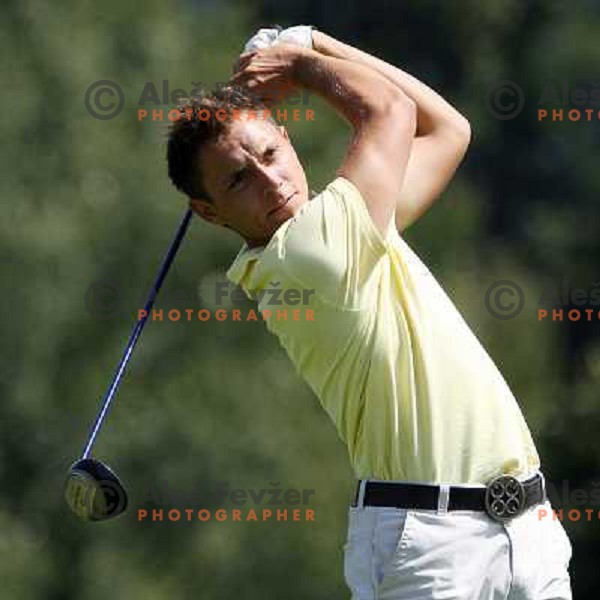 Grega Perne at Castrol golf tournament played on Kings Golf course at Bled 2.8.2007. Photo by Ales Fevzer 