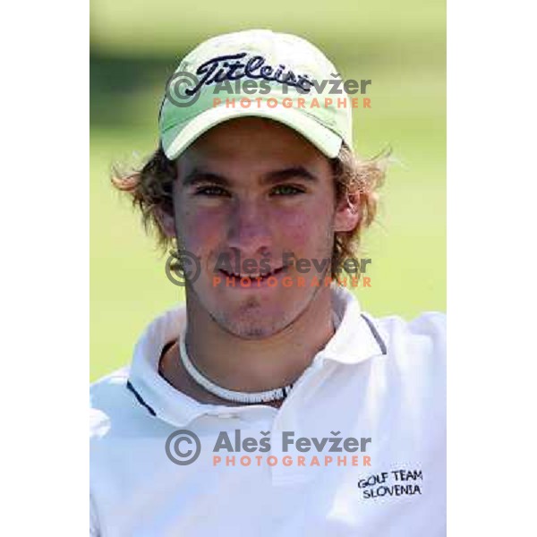 Jaka Vidmar at Castrol golf tournament played on Kings Golf course at Bled 2.8.2007. Photo by Ales Fevzer 