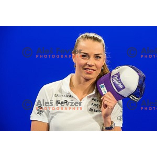 Tina Maze during Sportni izziv, RTV , Ljubljana, Slovenia, on March 24th, 2015