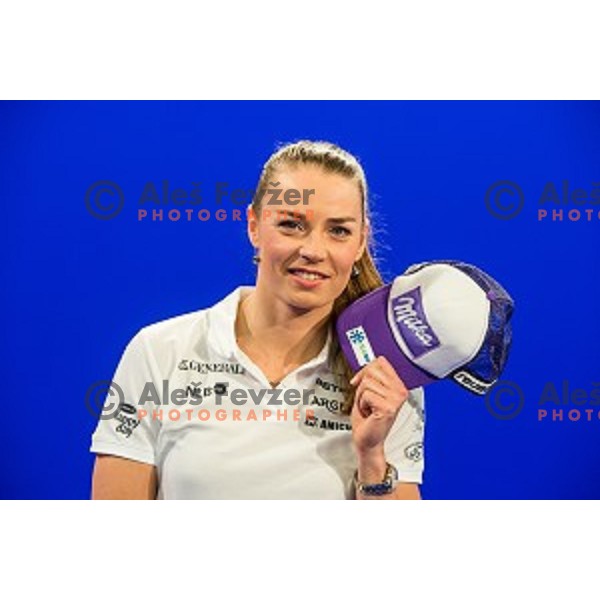 Tina Maze during Sportni izziv, RTV , Ljubljana, Slovenia, on March 24th, 2015