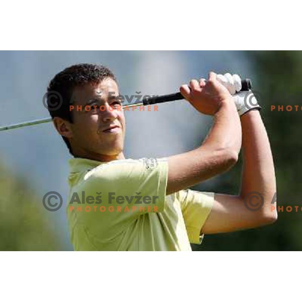 Matej Brumec at Castrol golf tournament played on Kings Golf course at Bled 2.8.2007. Photo by Ales Fevzer 
