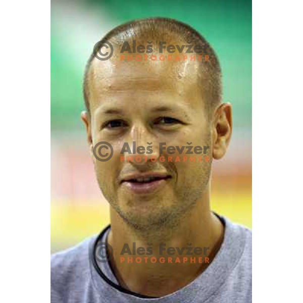 Dejan Kontrec at ZM Olimpija summer practice in Hala Tivoli, Ljublajna 30.7.2007. Photo by Ales Fevzer 