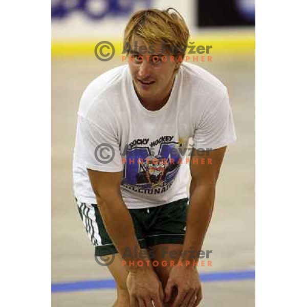 Jaka Avgustincic at ZM Olimpija summer practice in Hala Tivoli, Ljublajna 30.7.2007. Photo by Ales Fevzer 