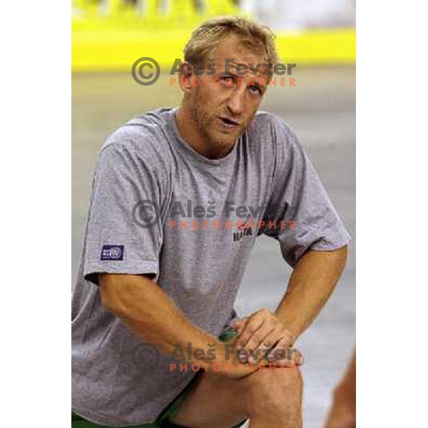Tomaz Vnuk at ZM Olimpija summer practice in Hala Tivoli, Ljublajna 30.7.2007. Photo by Ales Fevzer 