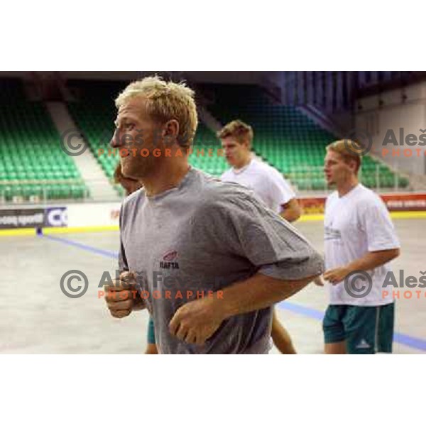 Tomaz Vnuk at ZM Olimpija summer practice in Hala Tivoli, Ljublajna 30.7.2007. Photo by Ales Fevzer 