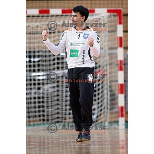 action during third place match at Slovenian Handball Cup 2015 between RD Koper 2013 and RK Dol TKI Hrastnik in Arena Bonifika, Koper, Slovenia on March 29, 2105