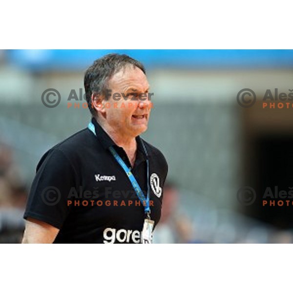 action during final match at Slovenian Handball Cup 2015 between Celje Pivovarna Lasko and Gorenje Velenje in Arena Bonifika, Koper, Slovenia on March 29, 2105