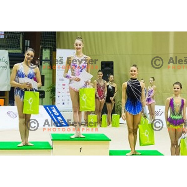 in action during 28. MTM - International Tournamnt in Rhytmic Gymnastics, in Arena Krim, Ljubljana, Slovenia, on April 4th, 2015