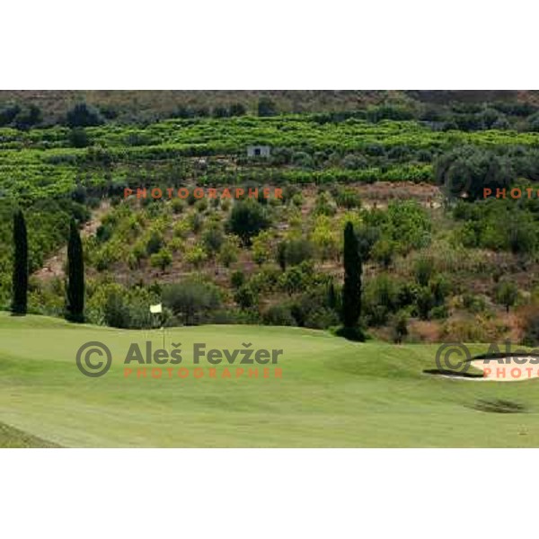 Green of 11th hole at Le Madonie golf club,Collesano, Sicily, Italia. Photo by Ales Fevzer 