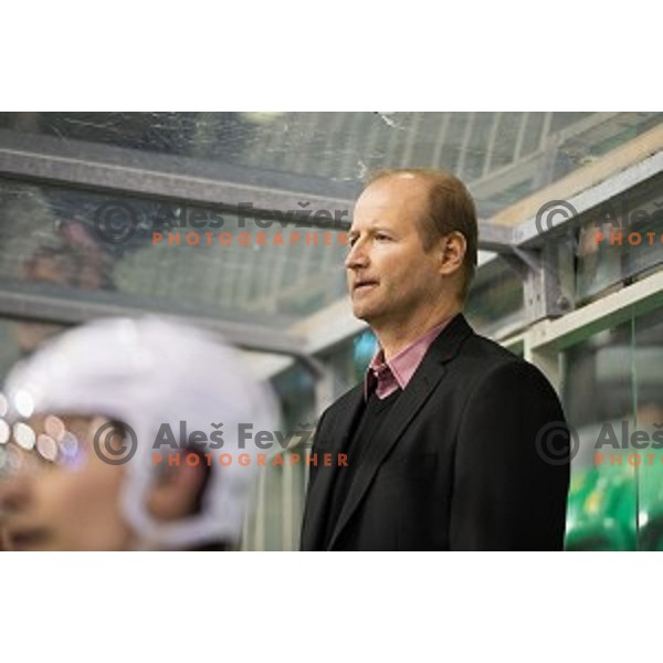 Nik Zupancic of SIJ Acroni Jesenice during ice hockey match of Slovenian National League Final in Season 2014/15 between HDD Telemach Olimpija and HDD SIJ Acroni Jesenice, played in Tivoli Hall, Ljubljana, Slovenia, on April 9th, 2015