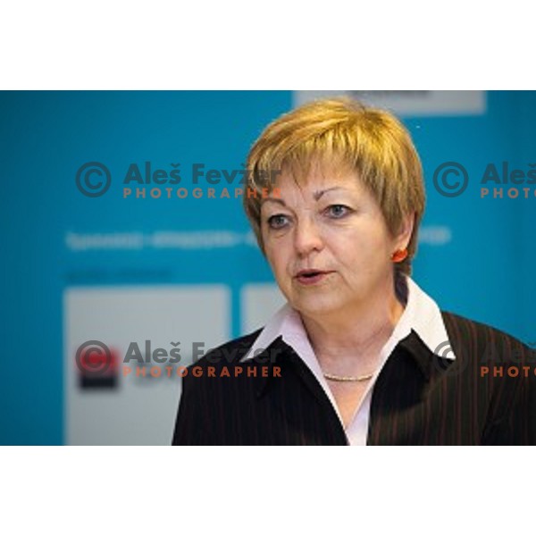 during Press conference of Olympic Comittee of Slovenia, in SKB, Ljubljana, Slovenia, on April 10th, 2015