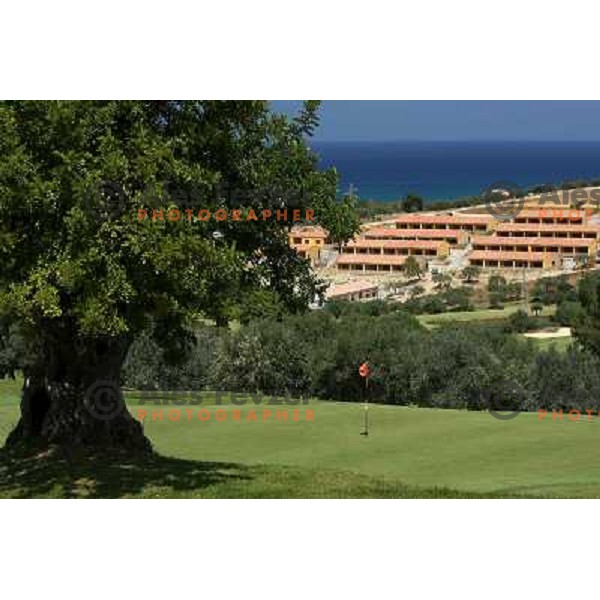 4th green and appartments complex at Le Madonie golf club,Collesano, Sicily, Italia. Photo by Ales Fevzer 