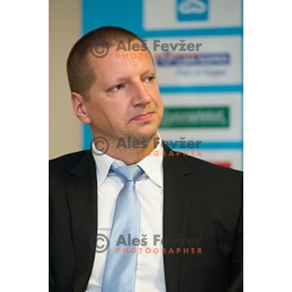 during Press conference of Olympic Comittee of Slovenia, in SKB, Ljubljana, Slovenia, on April 10th, 2015