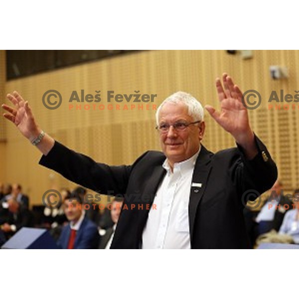 Sven Arne Hansen, newly elected president of European Athletics Federation during European Athletics Congress Bled 2015 held in Brdo Congress Centre, Slovenia on April 11, 2015