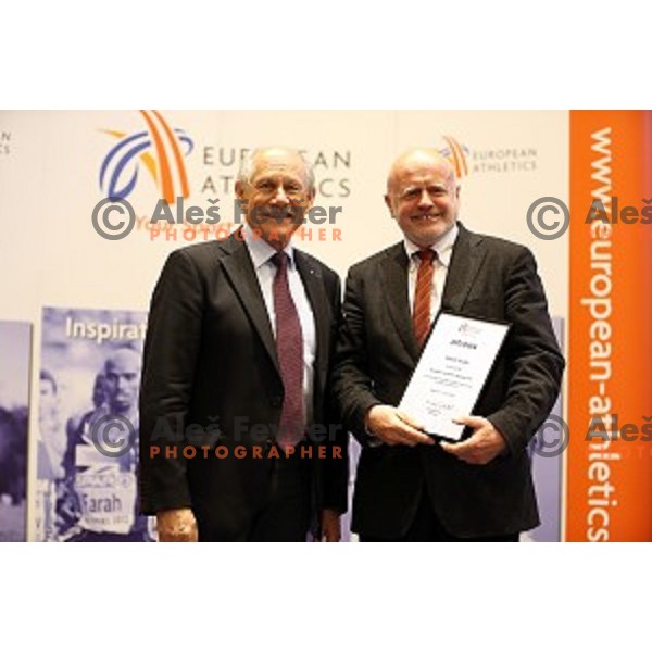 Marjan Hudej during European Athletics Congress Bled 2015 held in Brdo Congress Centre, Slovenia on April 11, 2015