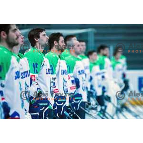 friendly ice- hockey match Slovenia-Japan in Podmezakla Hall, Jesenice on April 10, 2015