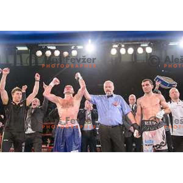Dejan Zavec fights with Sasha Yengoyan for WBF world champion title in Tabor Hall, Maribor, 11.4.2015