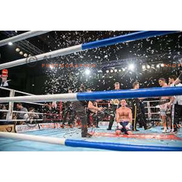 Dejan Zavec fights with Sasha Yengoyan for WBF world champion title in Tabor Hall, Maribor, 11.4.2015