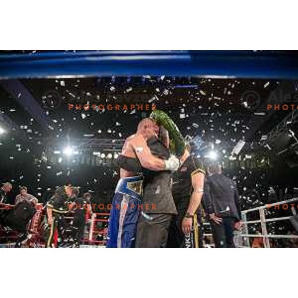 Dejan Zavec fights with Sasha Yengoyan for WBF world champion title in Tabor Hall, Maribor, 11.4.2015