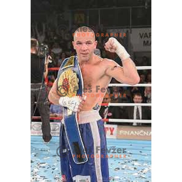 Dejan Zavec fights with Sasha Yengoyan for WBF world champion title in Tabor Hall, Maribor, 11.4.2015
