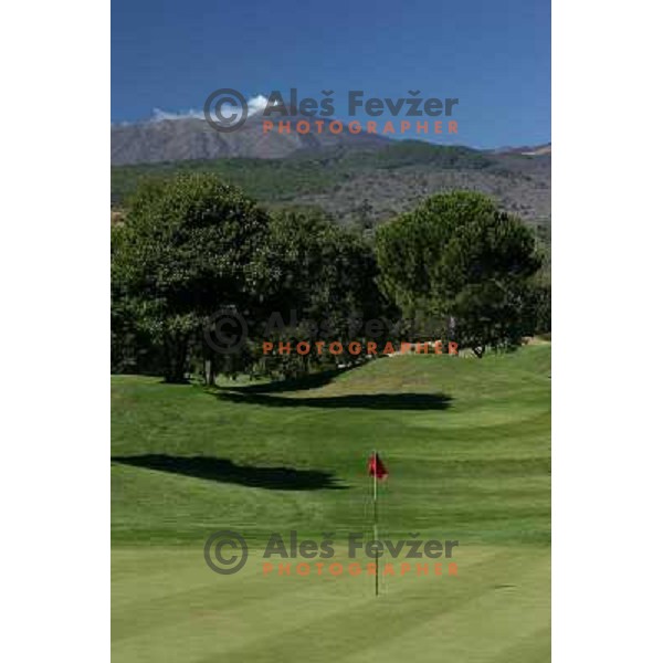 18th green at Il Picciolo golf club,Sicily,Italia. Photo by Ales Fevzer 