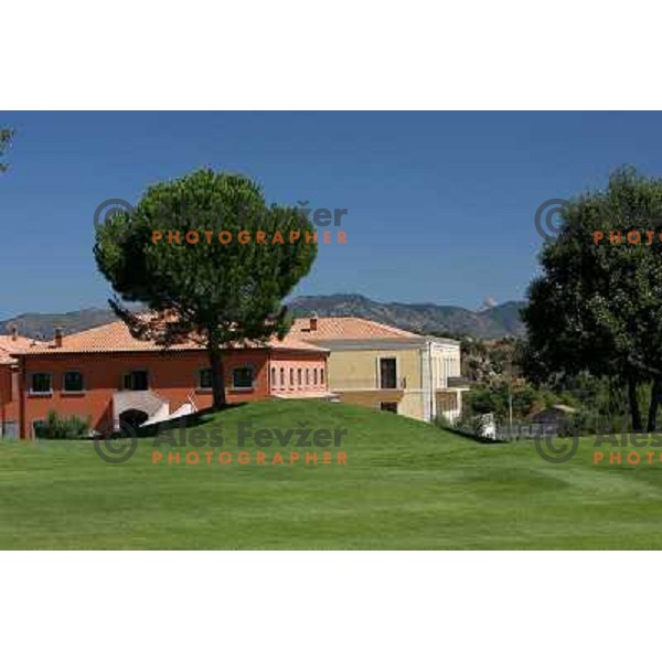 Hotel situated next to 18th green at Il Picciolo golf club,Sicily,Italia. Photo by Ales Fevzer 